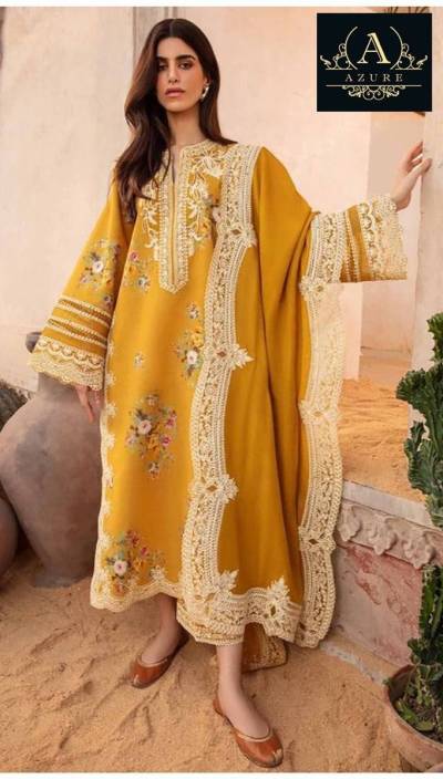15040 COLOUR BY AZURE RAYON WITH HEAVY EMBROIDERY SALWAR KAMEEZ EXPORTER IN GUJARAT